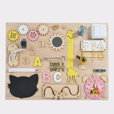 Moni Toys Montessori matatófal közép 50x37,5cm órás, lányos fajáték