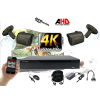  Monitorrs Security - 4k AHD kamerarendszer 2 kamerával 8 Mpix GT - 6036K2