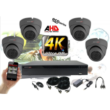 Monitorrs Security - 4k AHD kamerarendszer 4 kamerával 8 Mpix GD - 6038K4 megfigyelő kamera