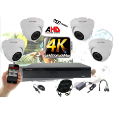 Monitorrs Security - 4k AHD kamerarendszer 4 kamerával 8 Mpix WD - 6037K4 megfigyelő kamera