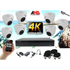 Monitorrs Security - 4k AHD kamerarendszer 7 kamerával 8 Mpix WD - 6037K7 megfigyelő kamera