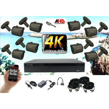 Monitorrs Security - 4k AHD kamerarendszer 8 kamerával 8 Mpix GT - 6036K8 megfigyelő kamera