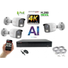  Monitorrs Security - 4K AI IP kamerarendszer 3 kamerával 8 Mpix WT - 6378K3