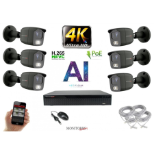  Monitorrs Security - 4K AI IP kamerarendszer 6 kamerával 8 Mpix GT - 6379K6 megfigyelő kamera