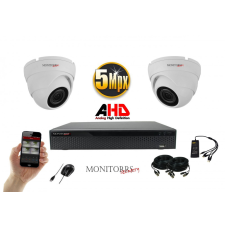 Monitorrs Security - AHD Dóm kamerarendszer 2 kamerával 5 Mpix - 6043K2 megfigyelő kamera