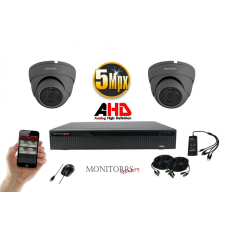Monitorrs Security - AHD Dóm kamerarendszer 2 kamerával 5 Mpix - 6044K2 megfigyelő kamera