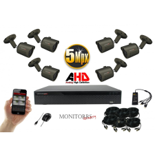 Monitorrs Security - AHD kamerarendszer 6 kamerával 5 Mpix - 6042K6 megfigyelő kamera