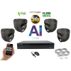 Monitorrs Security -  AI IP Dóm kamerarendszer 4 kamerával 5 Mpix - 6371K4 (Monitorrs Security)