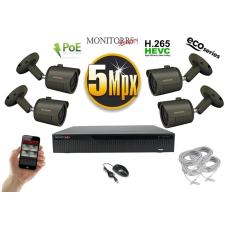  Monitorrs Security - IP kamerarendszer 4 kamerával 5 Mpix GT - 6083K4 megfigyelő kamera