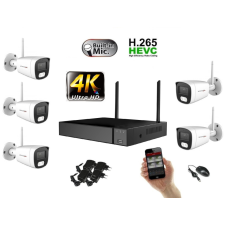 Monitorrs Security - Wifi IP 4K kamerarendszer 5 kamerával 8 Mpix. - 6125k5 megfigyelő kamera