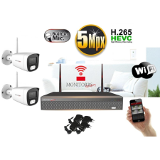  Monitorrs Security - Wifi IP kamerarendszer 2 kamerával 5 Mpix - 6121K2 megfigyelő kamera
