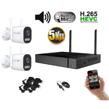 Monitorrs Security - Wifi IP kamerarendszer 2 kamerával 5 Mpix, aktív - 6123K2 megfigyelő kamera