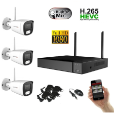 Monitorrs Security - Wifi IP kamerarendszer 3 kamerával 2 Mpix. - 6122k3 megfigyelő kamera