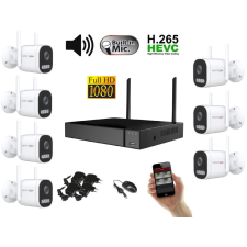  Monitorrs Security - Wifi IP kamerarendszer 7 kamerával 2 Mpix, aktív - 6124K7 megfigyelő kamera