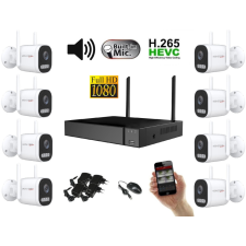  Monitorrs Security - Wifi IP kamerarendszer 8 kamerával 2 Mpix, aktív - 6124K8 megfigyelő kamera