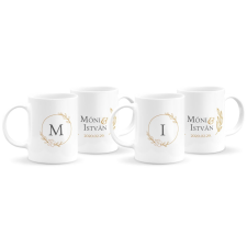 Monogramos páros bögre 4 bögrék, csészék