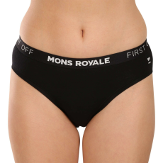 Mons Royale Fekete merinó  női alsók (100044-1169-001) M