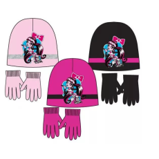  Monster High gyerek sapka + kesztyű szett 52 Cm (Világos rózsaszín)