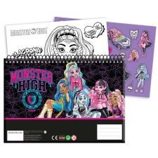Monster High Monster High Crew A/4 spirál vázlatfüzet 40 lapos matricával füzet