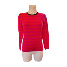  Montego rózsaszín csíkos női pulóver (méret: XS)