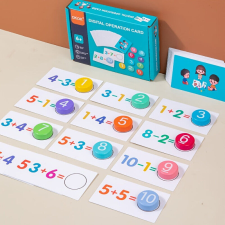Montessori fa matematikai művelet oktató játék gyerekeknek – Tanulást segítő fejlesztő eszköz kreatív és készségfejlesztő