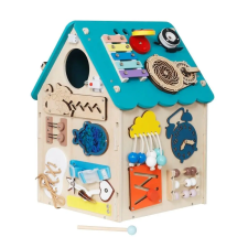  Montessori matató házikó Baby Mix Tevékenységi Tábla kék készségfejlesztő