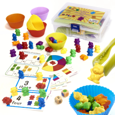 Montessori matematikai oktató mackók 44 darab kreatív és készségfejlesztő