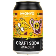  MONYO CRAFT SODA - MARACUJA - szénsavas üdítőital (0,33L) (0%) üdítő, ásványviz, gyümölcslé
