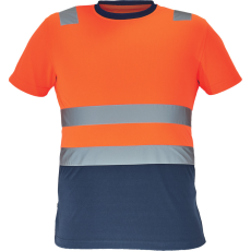  MONZON Hi-Vis póló narancs-navy L