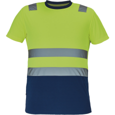  MONZON Hi-Vis póló sárga-navy L