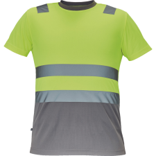 MONZON Hi-Vis póló sárga-szürke 5XL láthatósági ruházat