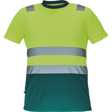  MONZON Hi-Vis póló sárga-zöld 4XL láthatósági ruházat