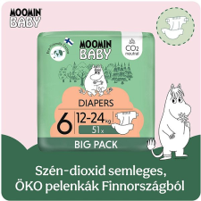 Moomin Baby 6 Maxi 12-24 kg (51 db) pelenka