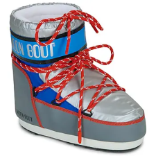 Moon Boot Hótaposók MB ICON LOW SPACE RACING Ezüst 36 / 38 női csizma, bakancs
