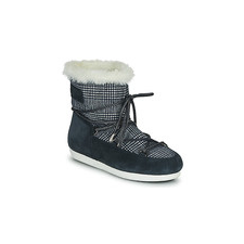 Moon Boot Hótaposók MOON BOOT FAR SIDE LOW FUR TARTAN Kék 38 női csizma, bakancs