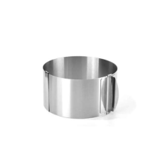 Moonbiffy Rozsdamentes acél kerek állítható mousse gyűrű, 6-10 x 5 cm sütés és főzés