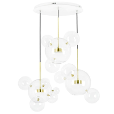  MOOSEE Capri Disc 3 LED Függőlámpa Üveg-Alumínium Arany világítás