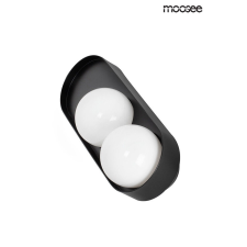 Moosee Drops 2 Fekete Fali Lámpa Üveg Gömbbúrával világítás