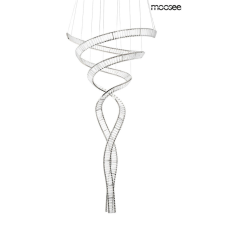  MOOSEE Wave Cordon 2B Kristály Spirál Függőlámpa Króm világítás