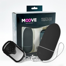Moove vibrációs tojás, távirányítóval (fekete) vibrátorok