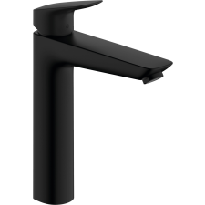 Mosdó csaptelep Hansgrohe Logis leeresztőszelep nélkül matt fekete 71091670 csaptelep