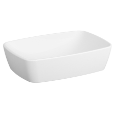  Mosdó lapra Vitra Shift 55x38 cm fehér színben fényes felülettel csaptelep nyílás nélkül 7075-003-0016 fürdőszoba bútor