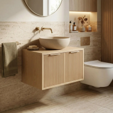  Mosdószekrény Rea Core 60cm Beige fürdőszoba bútor