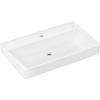  Mosdótál Hansgrohe Xanuia Q 80x48 cm fehér fényes felülettel akkumulátor lyuk középen 60227450