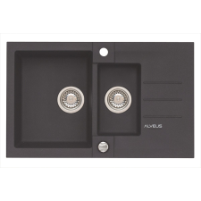  Mosogató Alveus Rock 70 fekete 78x18 cm 4217005 mosogatótálca