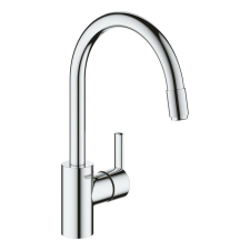 Mosogató csaptelep Grohe Feel kihúzható zuhannyal króm 32671002 csaptelep