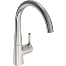 Mosogató csaptelep Hansa Designo forgó karral köszörült acél 5101228380 csaptelep