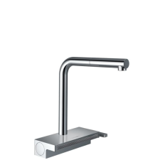 Mosogató csaptelep Hansgrohe Aquno kihúzható zuhannyal, 2 áram króm 73836000 csaptelep