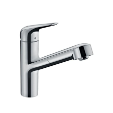 Mosogató csaptelep Hansgrohe Focus M42 kihúzható zuhannyal króm 71814000 csaptelep