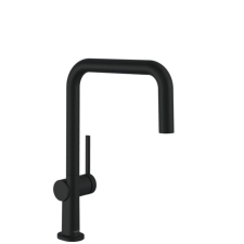  Mosogató csaptelep Hansgrohe Talis forgó karral matt fekete 72844670 csaptelep